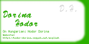 dorina hodor business card